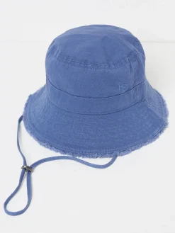 Fat Face FatFace Blue 100% Cotton Brisbane Bucket Hat Best