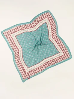 Fat Face FatFace Blue Geometric Hair Scarf Online