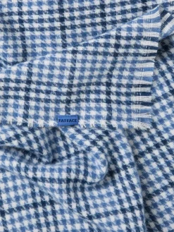 Fat Face FatFace Blue Tweed Scarf Hot