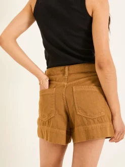 Fat Face FatFace Broadway Golden Tan Woven Shorts Sale