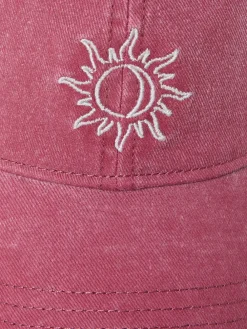Fat Face FatFace Embroidered Sun Cap Burgundy Red Best