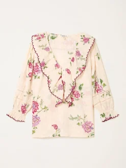 Fat Face FatFace Carly Blouse Ivory Spring Floral