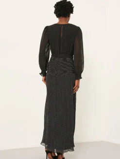 Fat Face FatFace Darcy Black Pin Spot Darcy Midi Dress Hot