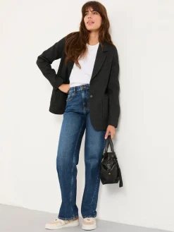 Fat Face FatFace Etta Charcoal Grey Blazer Hot