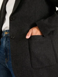 Fat Face FatFace Etta Charcoal Grey Blazer Hot