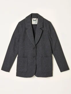 Fat Face FatFace Etta Charcoal Grey Blazer Hot