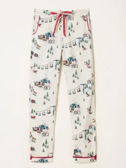 Fat Face FatFace Eva Pyjama Bottoms Ivory Apres Ski Hot