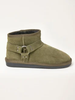 Fat Face FatFace Green Biker Mini Boot Clearance