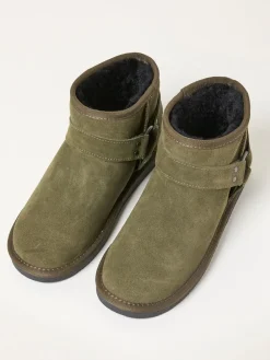 Fat Face FatFace Green Biker Mini Boot Clearance