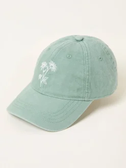 Fat Face FatFace Embroidered Daisy Cap Green Sale