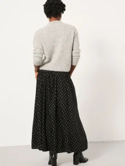 Fat Face FatFace Harper Black Midi Skirt Best