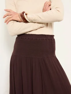 Fat Face FatFace Harper Maxi Skirt Brown New