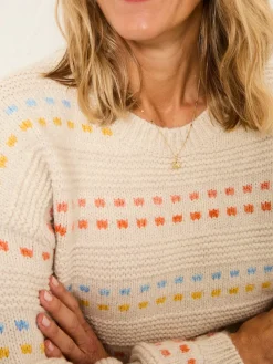 Fat Face FatFace Isla Ivory Pattern Jumper Discount