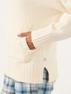 Fat Face FatFace Ivory Knitted Lounge Half Neck Jumper Online