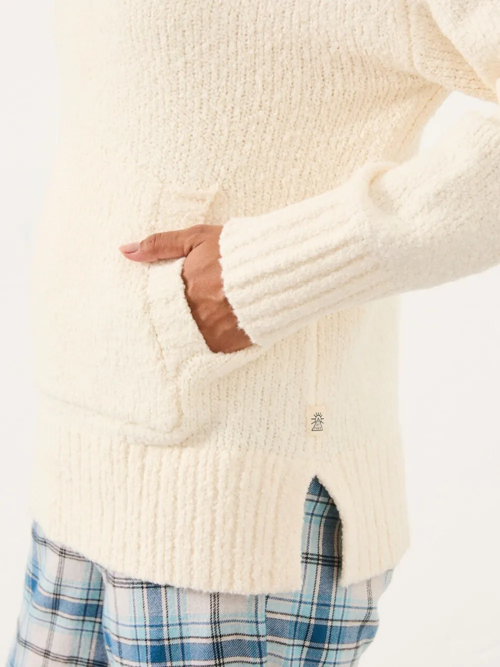 Fat Face FatFace Ivory Knitted Lounge Half Neck Jumper Online