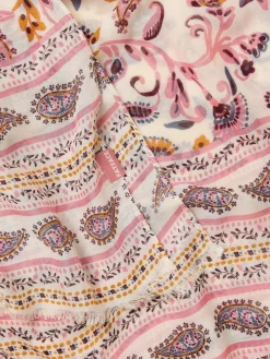 Fat Face FatFace Ivory Paisley Floral Printed Lightweight Scarf Best