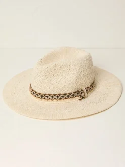 Fat Face FatFace Ivory Sparkle Fedora Hat Online