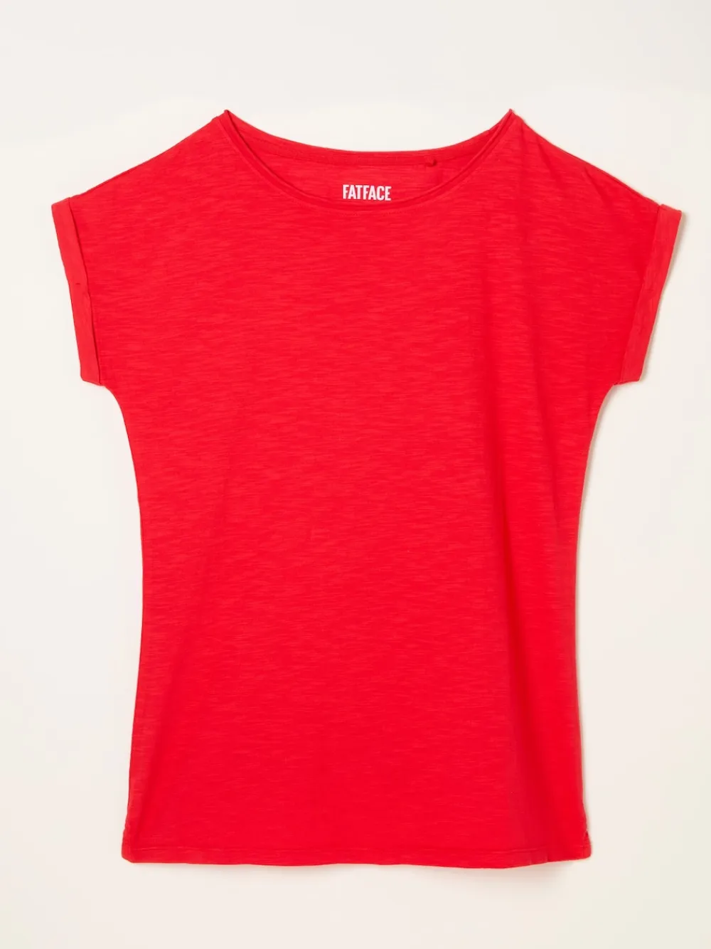 Fat Face FatFace Ivy Red Round Neck T-Shirt Clearance