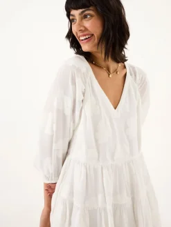 Fat Face FatFace Kelly White Jacquard Maxi Dress Discount