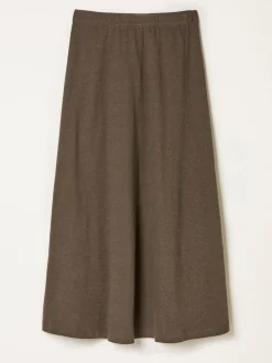 Fat Face FatFace Kitty Chocolate Brown Jersey Midi Skirt Sale