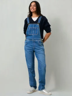 Fat Face FatFace Lewes Dungarees Denim Vintage Hot
