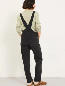 Fat Face FatFace Lewes Dungarees Washed Black Discount