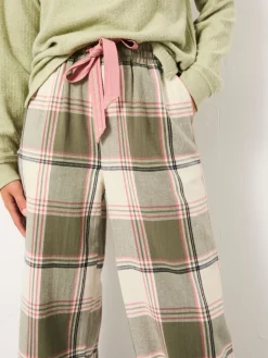 Fat Face FatFace Lola Green Check Pyjama Bottoms Online