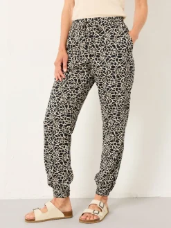 Fat Face FatFace Lyme Black Shibori Cuffed Joggers Hot