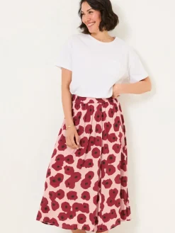 Fat Face FatFace Millie Multi Poppies Midi Skirt Online