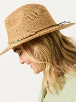 Fat Face FatFace Natural Beaded Trim Fedora Clearance