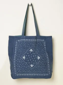 Fat Face FatFace Navy Bee Bandana Print Reversible Tote Bag Online