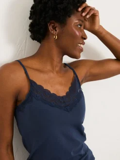 Fat Face FatFace Lace Vest Navy New