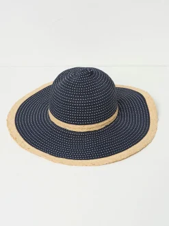 Fat Face FatFace Navy Ribbon Floppy Sun Hat