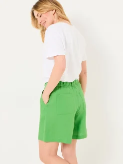 Fat Face FatFace Nell Linen Shorts Green Sale