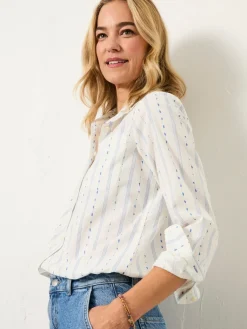 Fat Face FatFace Olivia Ivory Shirt New