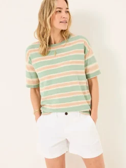 Fat Face FatFace Padstow Chino Shorts White New