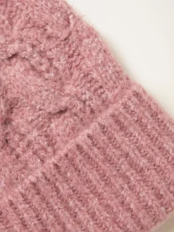 Fat Face FatFace Cable Beanie Pink Online