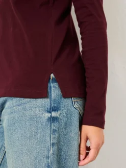 Fat Face FatFace 2 Pack Long Sleeve Round Neck T Shirt Purple/Pink Outlet