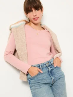 Fat Face FatFace 2 Pack Long Sleeve Round Neck T Shirt Purple/Pink Outlet