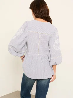 Fat Face FatFace Rosalie Ivory Embroidered Blouse Outlet