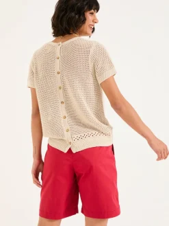 Fat Face FatFace Sandown Chino Shorts Rust Red Clearance