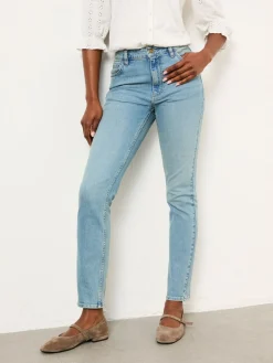 Fat Face FatFace Shenley Bleach Denim Slim Jeans Hot