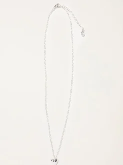 Fat Face FatFace Silver Tone Heart Chain Necklace Outlet