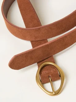 Fat Face FatFace Tan Brown Suede Buckle Interest Belt Online