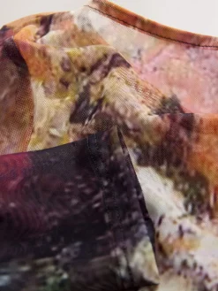 Next Floral Lindsey Cherek Waller Placement Mesh Long Sleeve Top Online