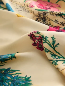 Next Floral Satin Square Scarf New