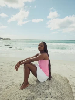 Next Fluoro Pink Thin Strap Vest New