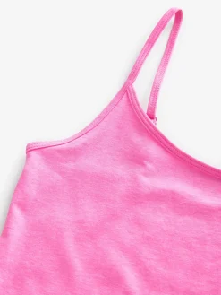 Next Fluoro Pink Thin Strap Vest New