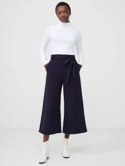 French Connection Blue Whisper Belted Culottes Clearance