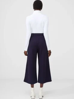 French Connection Blue Whisper Belted Culottes Clearance
